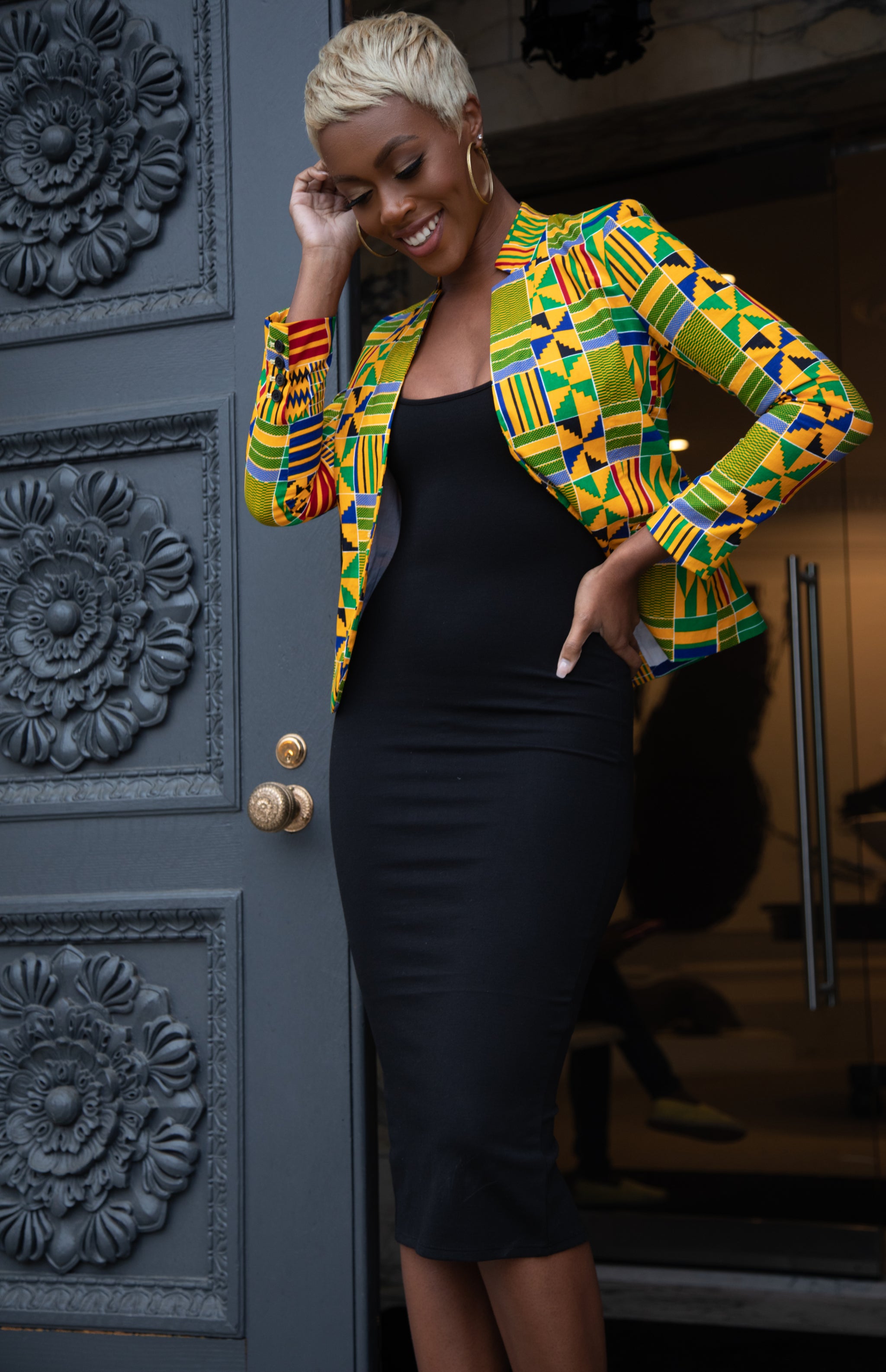African Print Kente Blazer DUNEDAAL